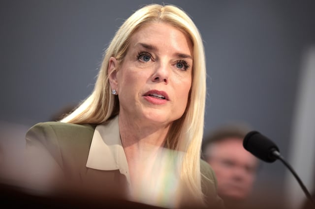 U.S. Attorney General Pam Bondi testifies before the House Committee on Appropriations at the U.S. Capitol on June 23, 2025 in Washington, DC. The Committee met to hear testimony on the 2026 Fiscal Year request for the Department of Justice.