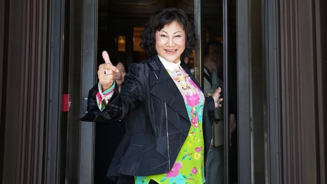 Ruby Liu is shown leaving court in Toronto on Monday. The eccentric B.C. billionaire is looking to turn Hudson’s Bay’s old digs into her own retail empire.