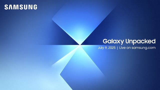 This image, provided by Samsung Electronics Co., shows an invitation to the Galaxy Unpacked event for new foldable smartphones to be held on July 9, 2025, in Brooklyn, New York. (PHOTO NOT FOR SALE) (Yonhap)
