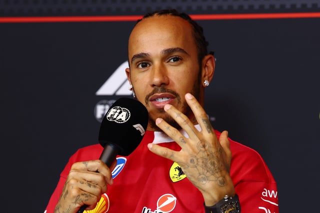 Lewis Hamilton of Great Britain and Scuderia Ferrari speaks in the Drivers Press Conference during previews ahead of the F1 Grand Prix of Canada at Circuit Gilles-Villeneuve on June 12, 2025 in Montreal, Quebec.