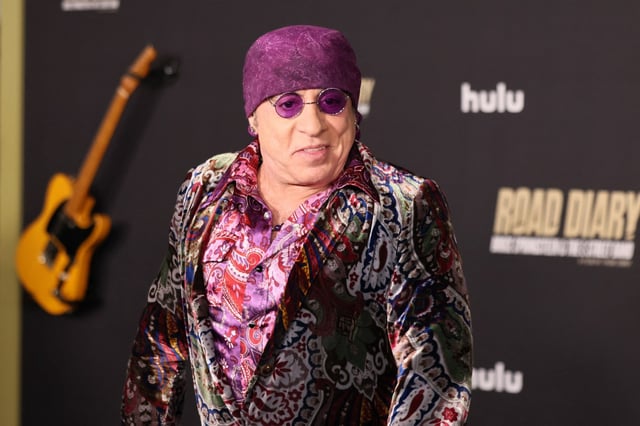 US musician and actor Steven Van Zandt attends the Los Angeles premiere of &#34;Road Diary: Bruce Springsteen &amp; the E Street Band&#34; at the Academy of Motion Pictures Museum in Los Angeles, October 21, 2024. (Photo by ETIENNE LAURENT/AFP via Getty Images)