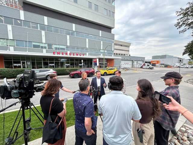 Three Conservative MLAs from the Central Okanagan speak to media out of KGH Monday and renew calls for health minister to visit the hospital amid the current pediatric crisis.