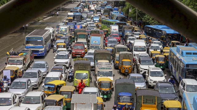 At 7 pm, one of the Bengaluru’s busiest slots, traffic consistently exceeded typical levels.