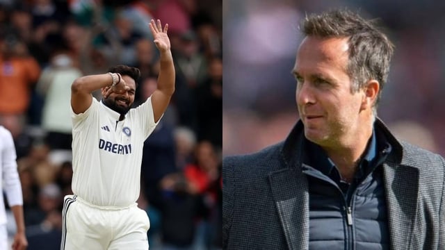 Rishabh Pant (L), Michael Vaughan (R) | Image: BCCI/AP