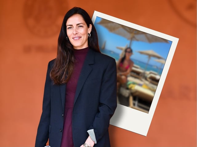 Ana Ivanović posiert nach dem Stress der letzten Wochen am Strand. (Fotomontage)