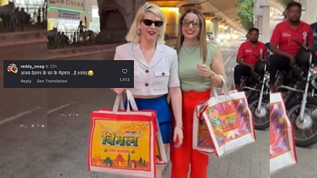 Viral Video: &#39;No Gucci, No Prada, No LV, ONLY VIMAL&#39;, Foreign Girls Spotted Carrying &#39;Vimal Bags&#39;, Internet Explodes