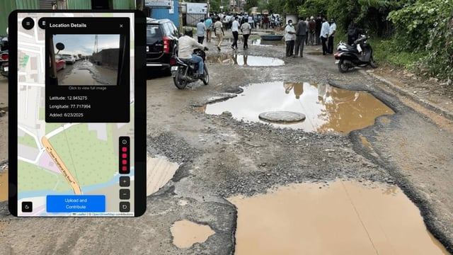 Techie Discovers Anonymous Pothole Tracker, Bengaluru Backs the Move | Image: X