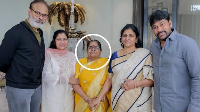 Anjana Devi (middle) with her sons Naga Babu and Chiranjeevi | Image: Instagram