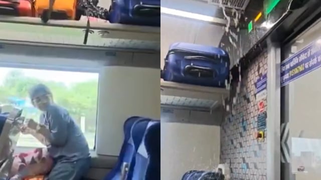 Roof leaked in Varanasi-Delhi Vande Bharat Express | Image: X