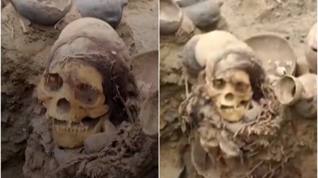 1,000 year old mummy found in Peru.  | Image: X