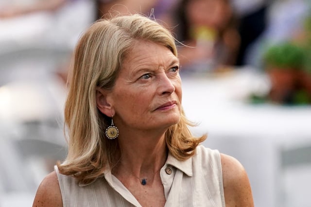 Senator Lisa Murkowski, a Republican from Alaska, during the Congressional picnic on the South Lawn of the White House in Washington, DC, US, on Thursday, June 12, 2025. 