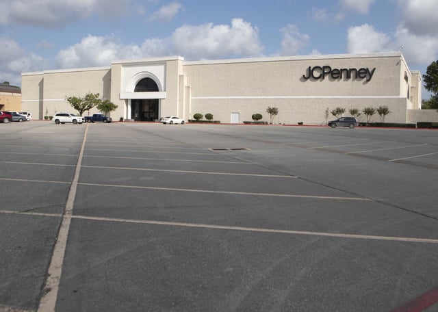 The JC Penny location at the Willowbrook Mall is seen, Saturday, Aug. 5, 2023, in Houston. The retailer is expected to close a distribution center warehouse in Tarrant County in North Texas, cutting nearly 300 jobs. 