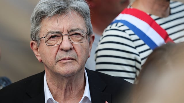 Jean-Luc Mélenchon, place de la République, le 9 juin 2025.