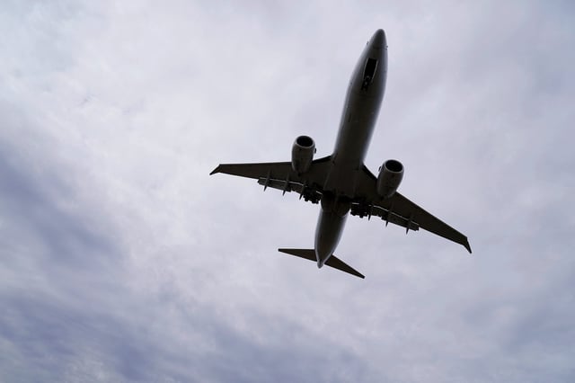 An American Airlines Boeing 737 MAX 8 flight from Los Angeles approaches for landing at Reagan National Airport in Washington, U.S. March 13, 2019.