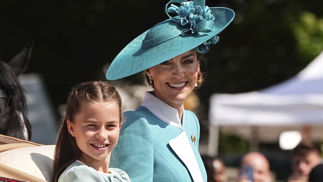 File photo of Princess Charlotte and Kate, the Princess of Wales