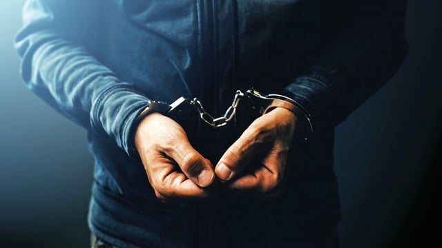 Based on the CCTV footage and identification details provided at the check-in, the police identified and detained Vijay Bhoi.