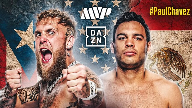 The fight poster for Jake Paul vs Chavez Jr.