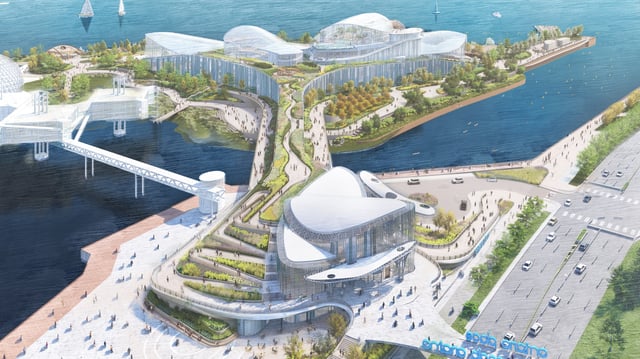 The new Therme spa at Ontario Place.