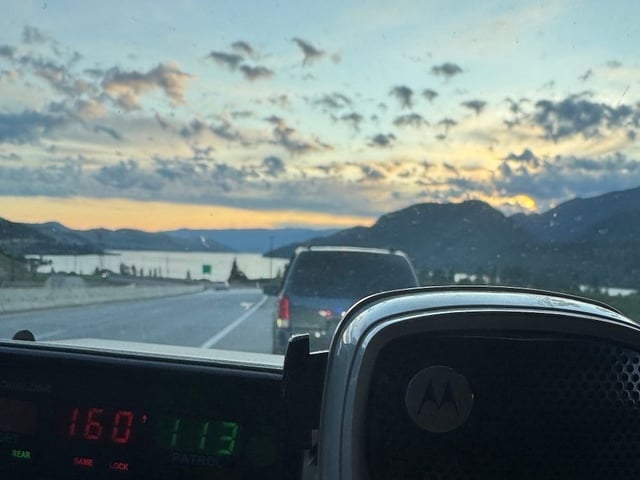 Police impounded a minivan driven by a teen in the Okanagan, after he was stopped for doing 160 km/h in a 100 km/h zone.