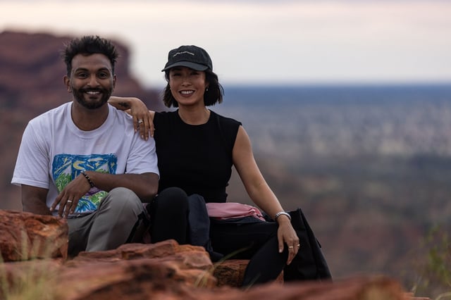 Nazeem Hussain and Melissa Leong.