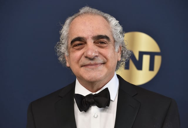 Joe Marinelli arrives at the 28th annual Screen Actors Guild Awards at the Barker Hangar on Sunday, February 27, 2022, in Santa Monica, California.