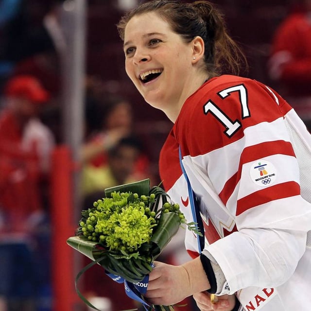 Jennifer Botterill, celebrating Canada's gold medal win at the 2010 Winter Olympics, learned on Tuesday that she was a part of the 2025 Hockey Hall of Fame class.