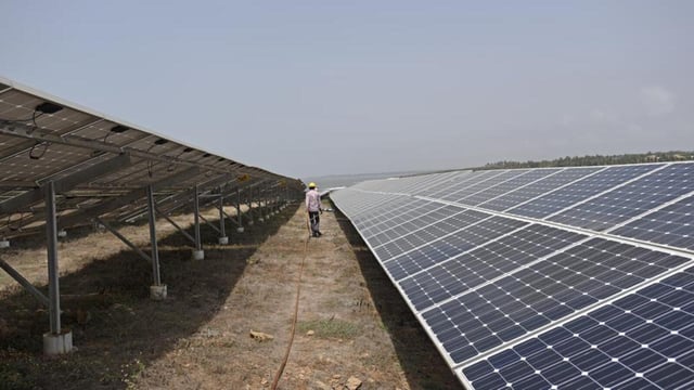 Representative picture to show solar panel (Satyabrata Tripathy/HT Photo)