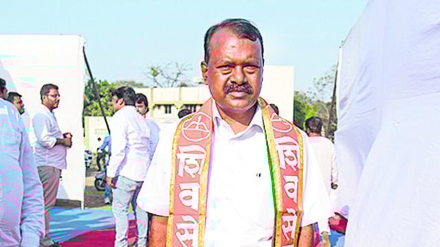 Palghar, India - April 25, 2019: The Shiv Sena candidate Rajendra Gavit in Palghar district , India, on Thursday, April 25, 2019. (Photo by Satish Bate/Hindustan Times) (Satish Bate/HT Photo)