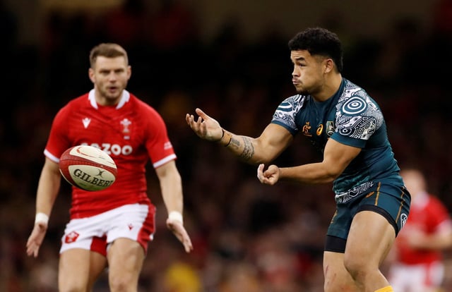Rugby Union - Autumn International - Wales v Australia - Principality Stadium, Cardiff, Wales, Britain - November 20, 2021 Australia's Hunter Paisami in action Action Images via Reuters/Andrew Boyers/File Photo