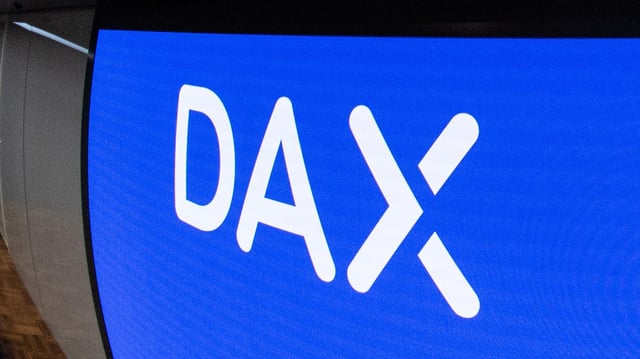 Schriftzug des Aktienindex DAX