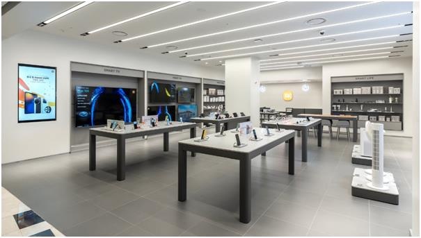 This photo, taken on June 25, 2025, and provided by Xiaomi Technology Korea, shows the company's first offline store in South Korea, located in the International Finance Center (IFC) shopping mall in Yeouido, Seoul. (PHOTO NOT FOR SALE) (Yonhap)