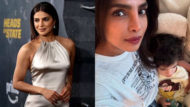 Priyanka Chopra can't stop gushing about little Malti Marie at Heads of State's NYC premiere