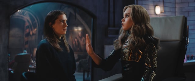 (From left) Gemma (Allison Williams) and M3GAN in M3GAN 2.0, directed by Gerard Johnstone.