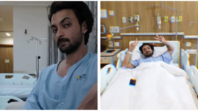 Aayush Sharma shared that he is on the 'road to recovery' after the surgery.