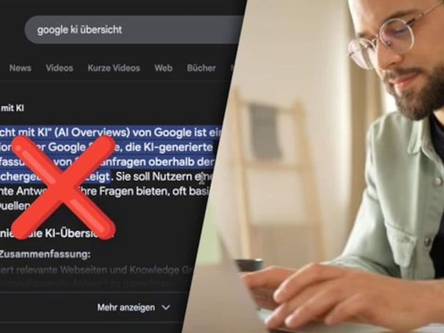 Die neue „Google Übersicht mit KI“ ist seit März 2025 aktiv. Sie generiert automatisch kurze Antworten auf Suchanfragen und zeigt sie ganz oben in den Suchergebnissen an.