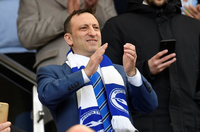 Soccer Football - Premier League - Brighton & Hove Albion v Newcastle United - The American Express Community Stadium, Brighton, Britain - April 27, 2019  Brighton chairman Tony Bloom in the stands before the match   REUTERS/Toby Melville