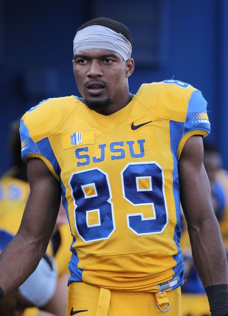 Chandler Jones was a wide receiver during his time at San José State.