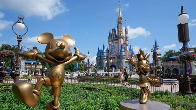 The Cinderella Castle is seen at the Magic Kingdom at Walt Disney World, July 14, 2023, in Lake Buena Vista, Fla.  (Photo by John Raoux, Associated Press)