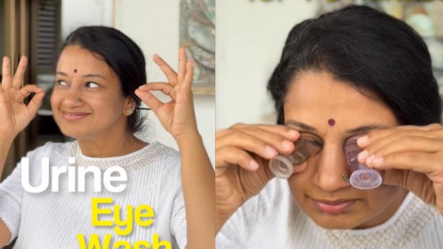 Nupur Pittie, a medicine-free life coach, faced backlash online after sharing her urine eye-wash routine.