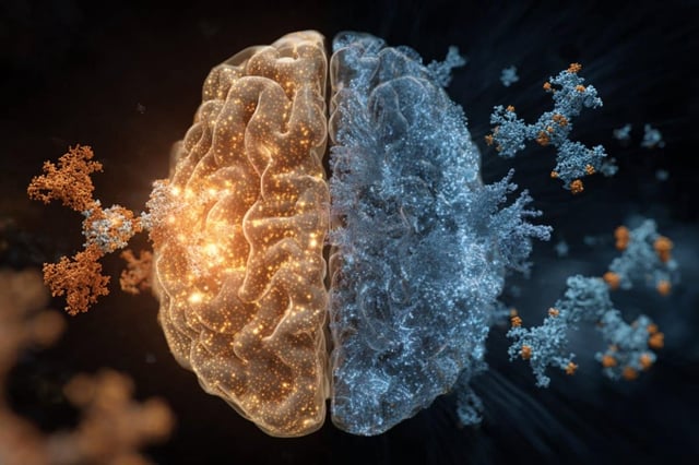 Newborns (for natural reasons) do not have this type of pathological change, so interestingly, in newborns increased plasma p-tau217 seems to reflect a completely different - and entirely healthy - mechanism. Credit: Neuroscience News