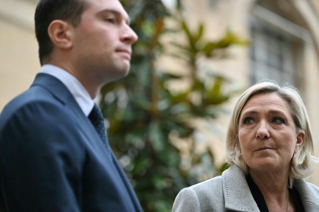 Jordan Bardella is expected to run for president in 2027 if Marine Le Pen's conviction for embezzlement is upheld