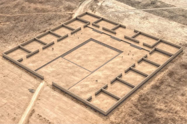 The above image shows a digital reconstruction of the newly discovered temple ruins in the Bolivian Andes.