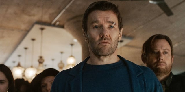 Joel Edgerton and Jimmi Simpson costar in the Apple TV+ series Dark Matter (2024).