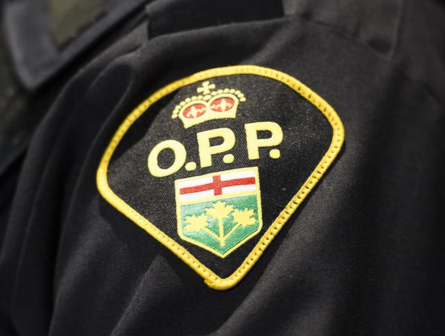 Provincial Police in eastern Ontario say they are investigating a incident that left a young child with serious injuries in Quadeville, Ont., and suspect an animal attacked the child. An Ontario Provincial Police logo is shown during a press conference in Barrie, Ont., on April 3, 2019. THE CANADIAN PRESS/Nathan Denette