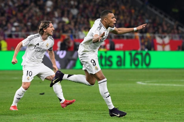 Kylian Mbappe is back in training for Real Madrid after illness