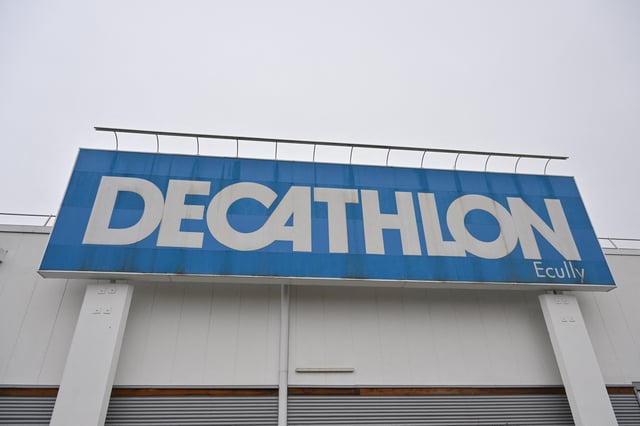 General view of a Decathlon store in Lyon on December 3, 2022 in Lyon, France.