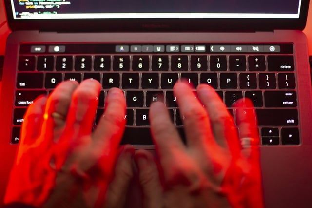 Nova Scotia Power says it is immediately offering five years of free credit monitoring to all of its past and current customers as a result of a recent ransomware attack. A computer keyboard is shown in this photo illustration Toronto, Oct. 9, 2023. THE CANADIAN PRESS/Graeme Roy