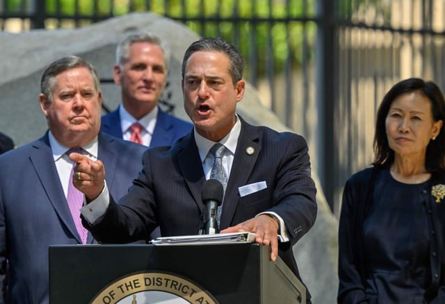 Orange County District Attorney Todd Spitzer during a press conference about Chile’s continued status as a Visa Waiver Program Country in Santa Ana, CA, on Friday, June 16, 2023. (Photo by Jeff Gritchen, Orange County Register/SCNG)