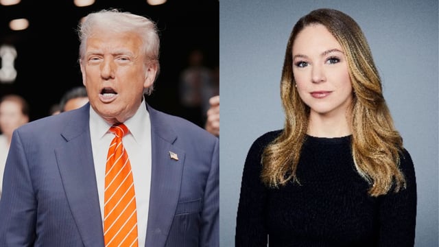 Donald Trump lashed out at CNN journalist Natasha Bertrand on Wednesday