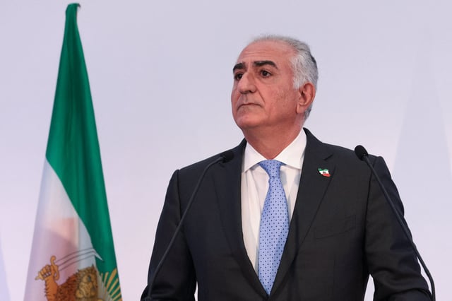 Reza Pahlavi in Paris on Monday.